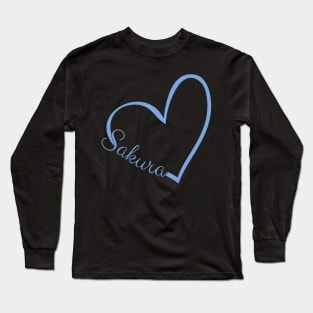 Sakura Le Sserafim Heart Long Sleeve T-Shirt
